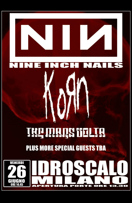 Nine Inch Nails: il 26 Giugno a Milano
