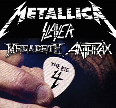 The Big 4: Metallica Slayer, Megadeth e Antrax, unica data del tour a Milano