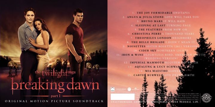 Twilight Saga: “Breaking Dawn: parte I”, svelata la tracklist ufficiale