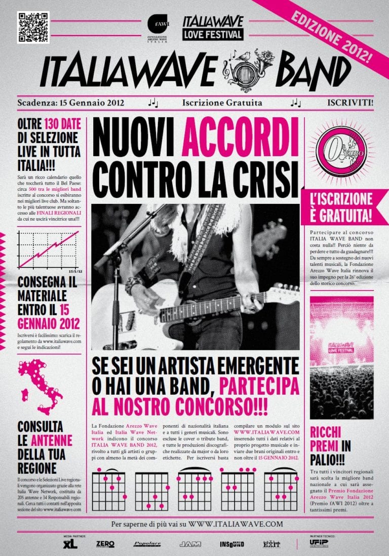 Italia Wave Band: aperte le iscrizioni per band emergenti