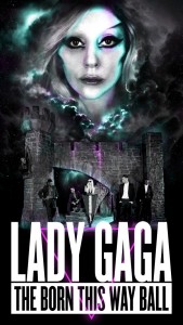 Lady Gaga locandina Born This Way Ball Tour