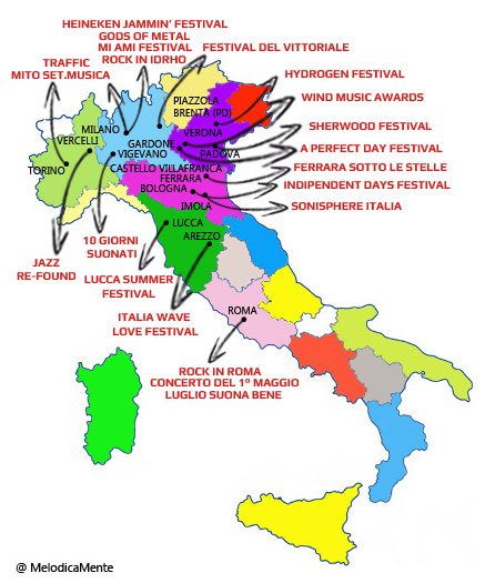 Mappa Concerti Italia