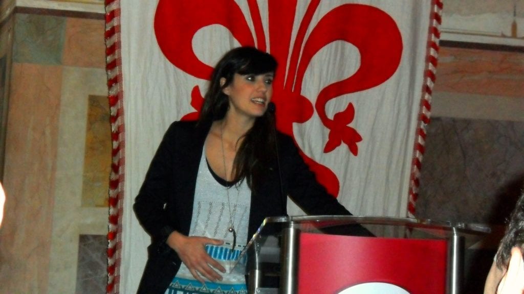 La presentatrice Valentina Correani