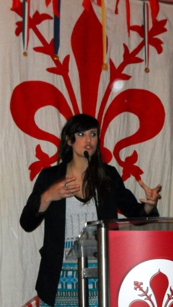 Valentina Correani Conferenza TRL Awads 2012 a Firenze