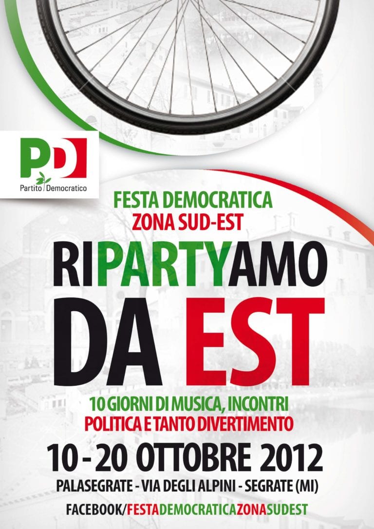 Ri-party-amo da Est, dal 12 al 20 Ottobre al  Palasegrate con tanti ospiti