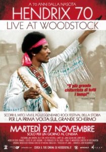 Jimi Hendrix - "Live at Woodstock" - Locandina