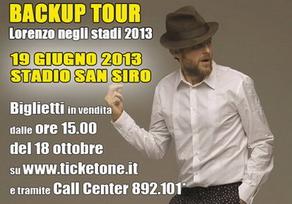 Jovanotti “Backup Tour 2013”: annunciate le date negli stadi