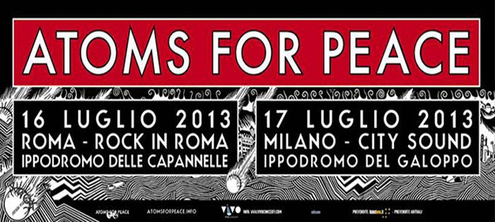 Tour europeo per gli Atoms For Peace, due concerti in Italia a Luglio