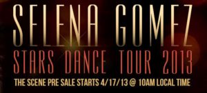 Selena Gomez Tour 2013
