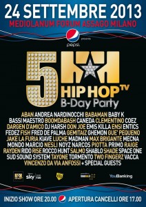 HIP HOP TV B-DAY PARTY - 24 Settembre Milano 