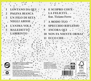 La tracklist dell'album "L'Anima Vola"