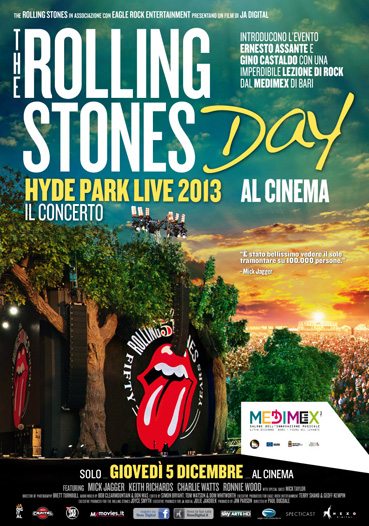 Rolling Stones, il film concerto Hyde Park 2013 al cinema in 2K