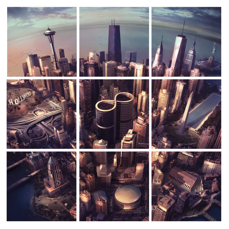 Foo Fighters - Sonic Highways - Vinyl Official Artwork 