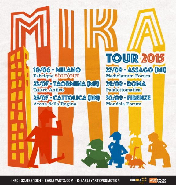 Mika aggiunge altre 5 date in Italia. Tutti i dettagli