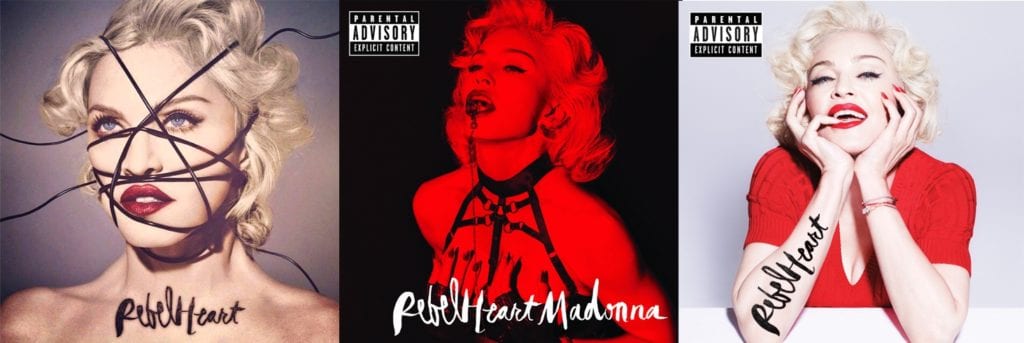 Uscite Discografiche Marzo 2015 - Madonna - Rebel Heart © artwork