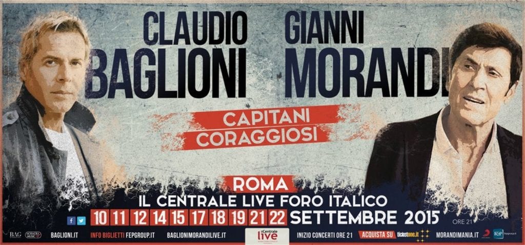 Gianni Morandi e Claudio Baglioni i due "Capitani Coraggiosi"