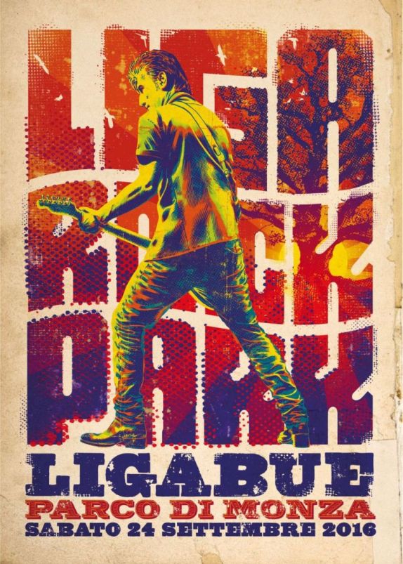 LUCIANO LIGABUE locandina ROCKPARK b