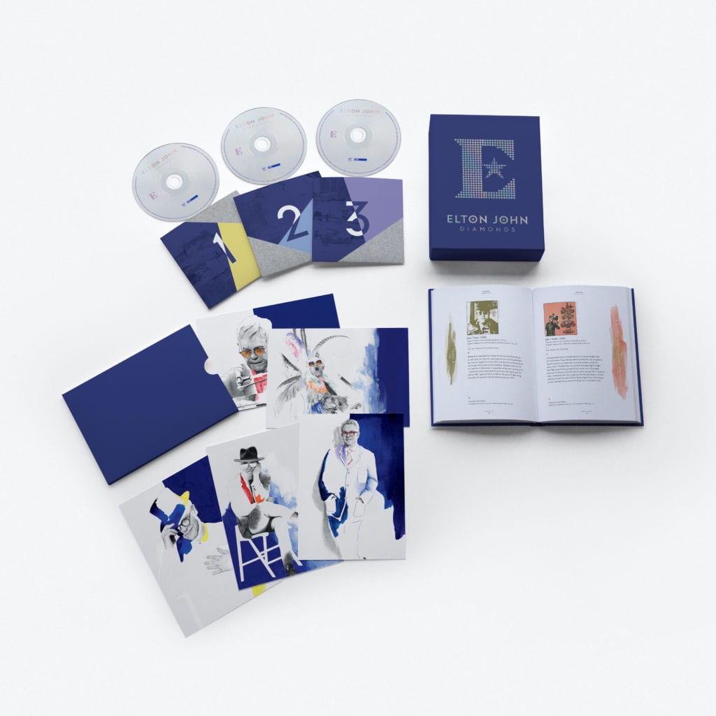 EltonJohn Diamonds 3CD White Packshot