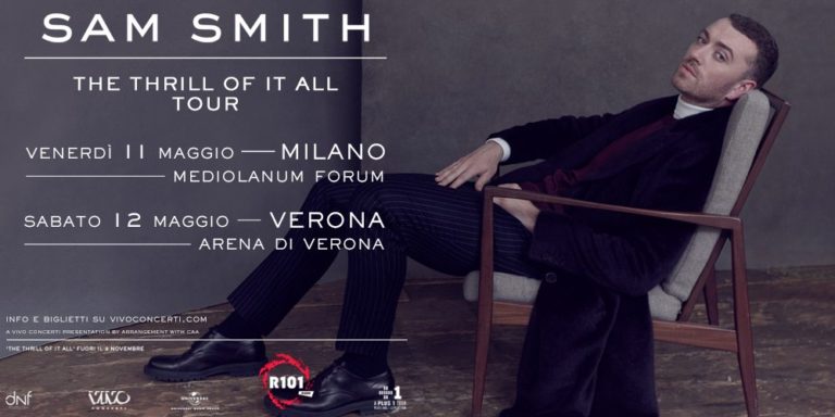Sam Smith in concerto a Milano e Verona a maggio