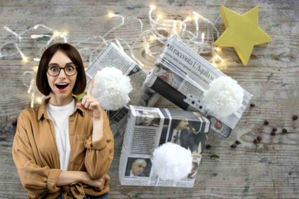 In un’epoca in cui la sensibilità ecologica è sempre più diffusa, incartare i regali con carta riciclata, come quella del giornale