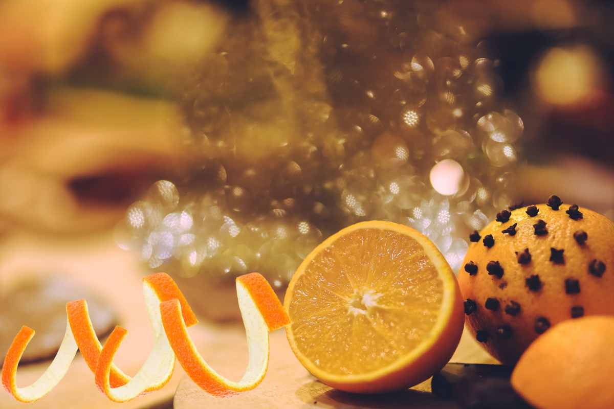 Bucce d'arancia, così le fai diventare delle decorazioni natalizie