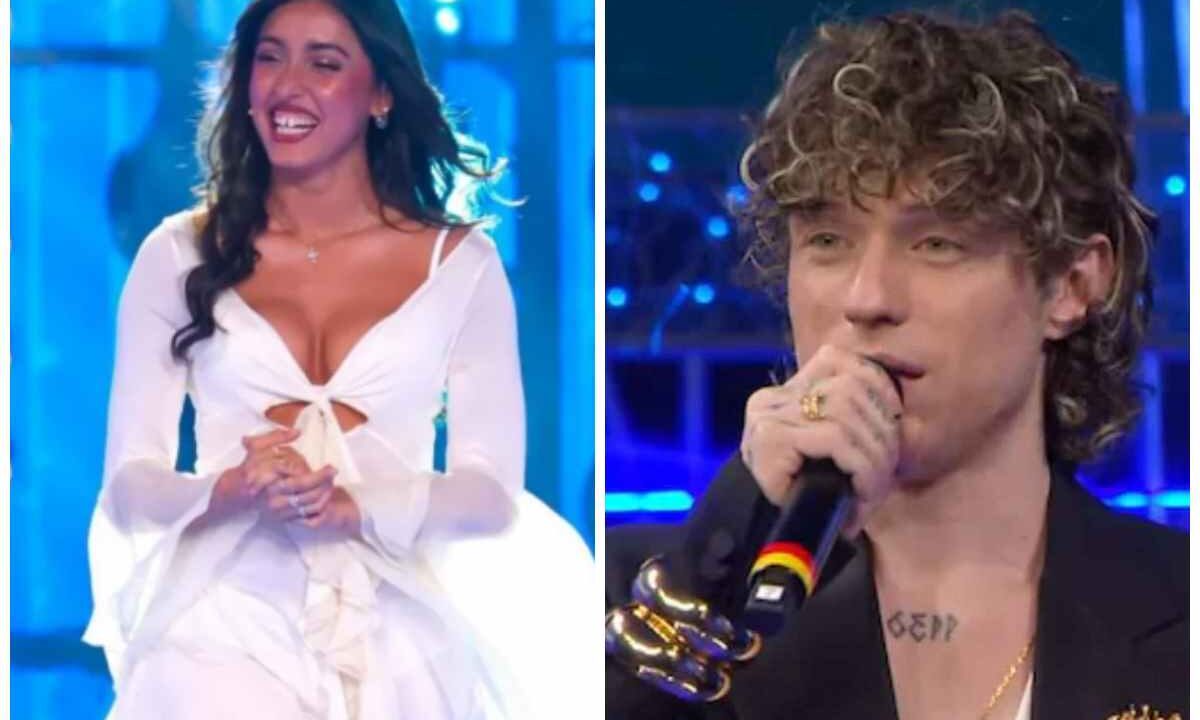 collage di Irama e Giulia Stabile