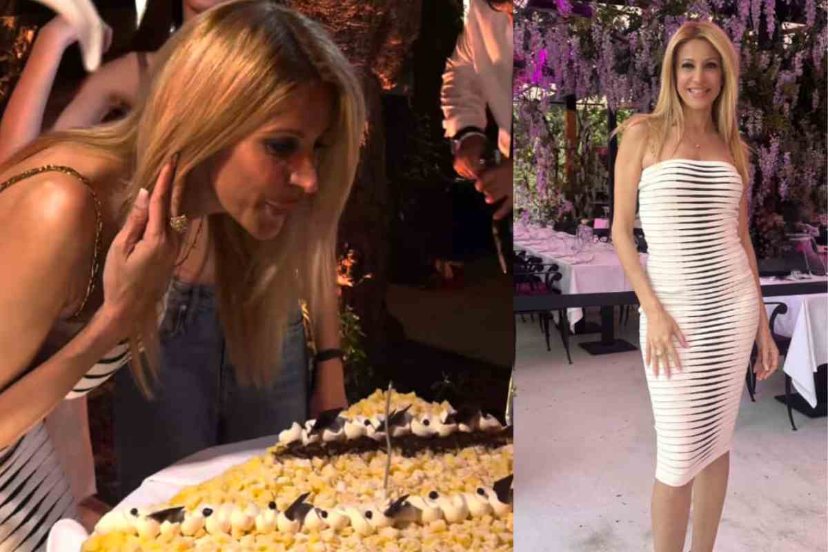 Adriana Volpe foto della sua festa di compleanno