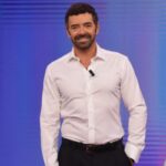 Alberto Matano nello studio de La Vita In diretta