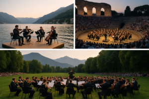 Musica in spazi non convenzionali: lago, cortile, arena