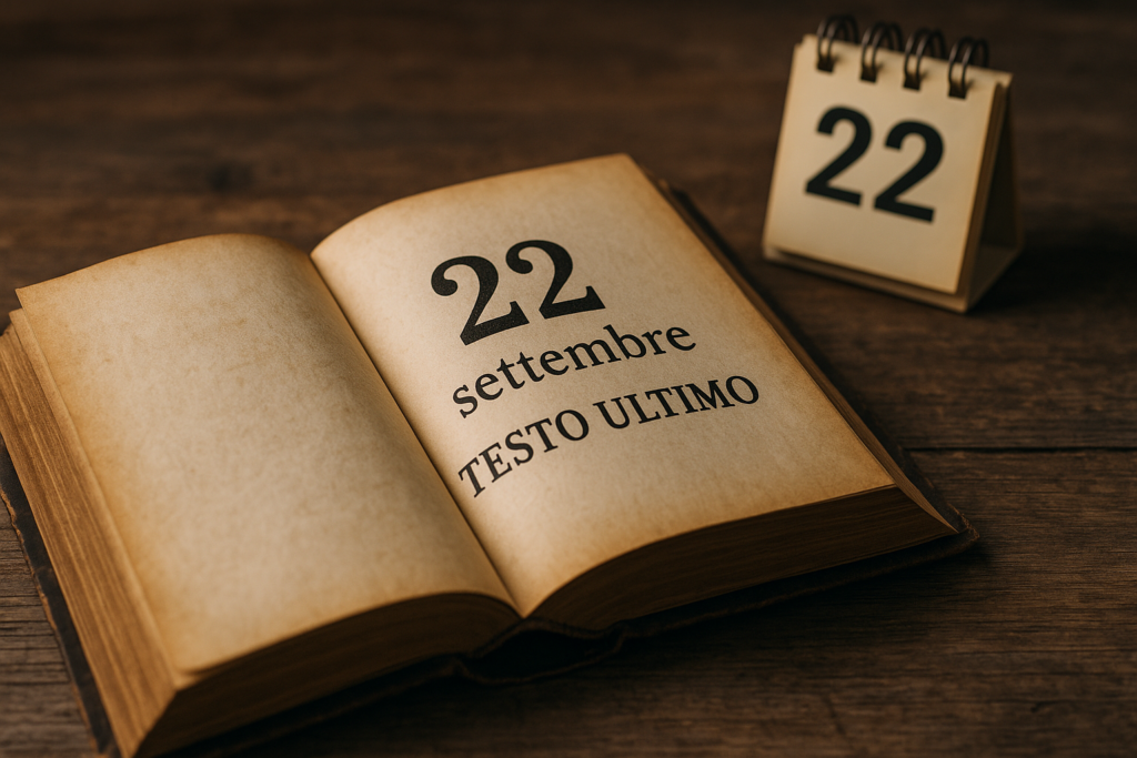 22 settembre - testo canzone Ultimo