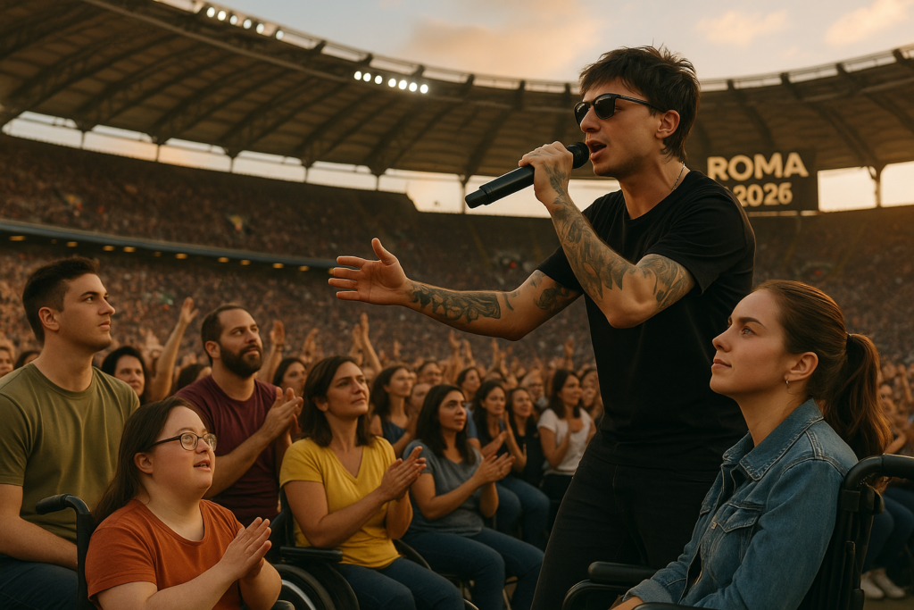 Ultimo, la Favola per sempre: concerto-evento a Roma con 1500 persone con disabilità